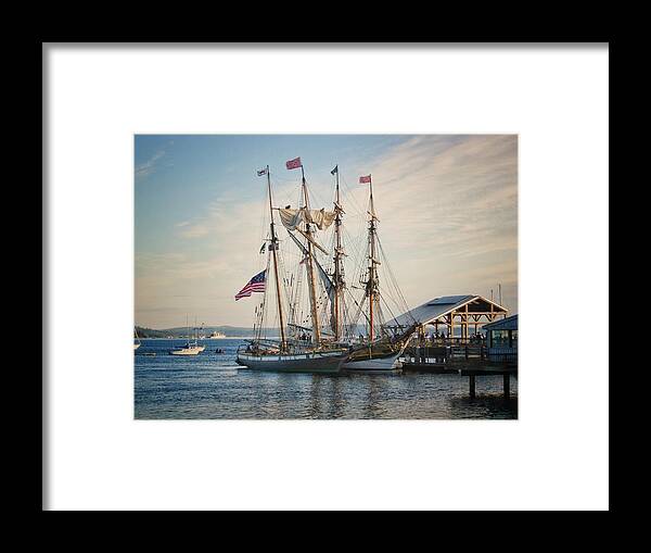 Sailing Framed Print featuring the photograph Tall Sailing Ships by Jerry Abbott