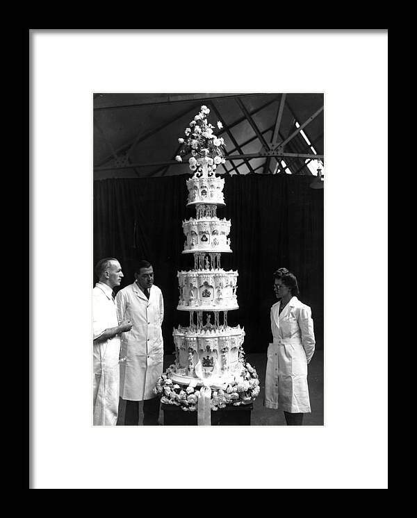 People Framed Print featuring the photograph Tall Wedding Cake by J. A. Hampton