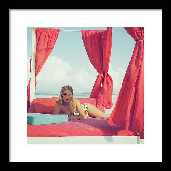 Tania Mallet Framed Print featuring the photograph Tania Mallet by Slim Aarons