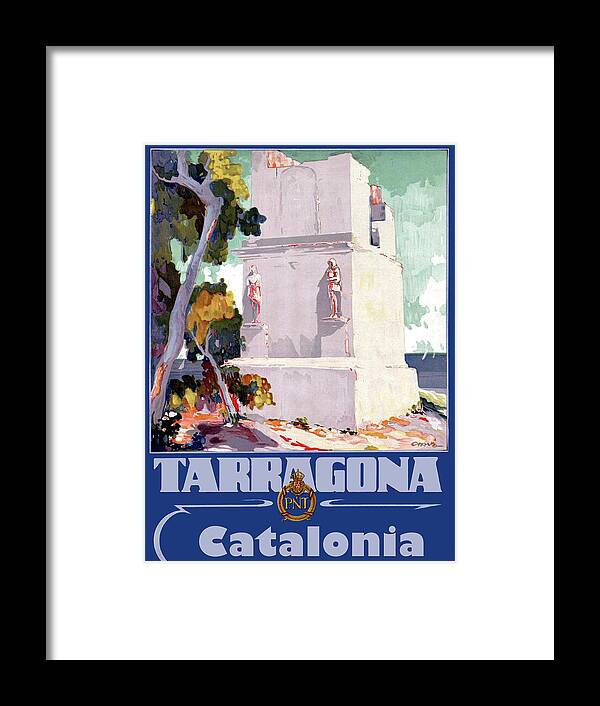 Tarragona Framed Print featuring the digital art Tarragona by Long Shot