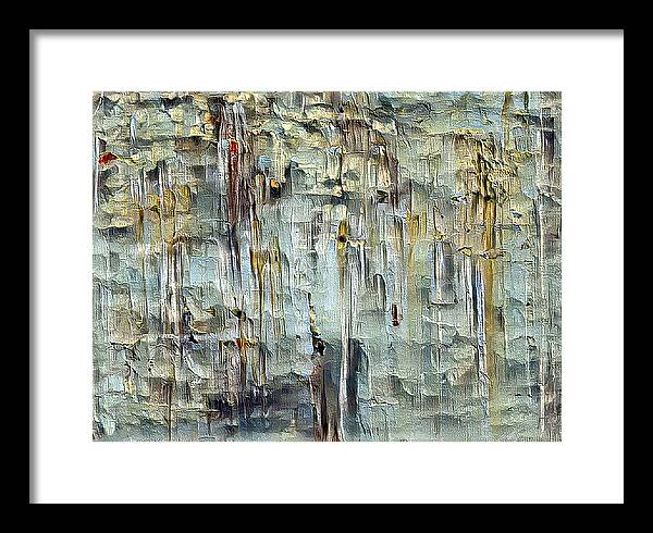 Gamma48 Framed Print featuring the painting Tau #1 - abstract transformation by Sensory Art House
