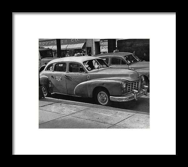 1950-1959 Framed Print featuring the photograph Taxi Cab by Archive Photos