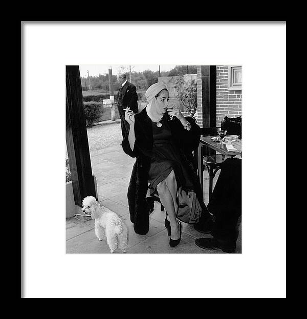 Pets Framed Print featuring the photograph Taylor And Poodle by Stanley Sherman
