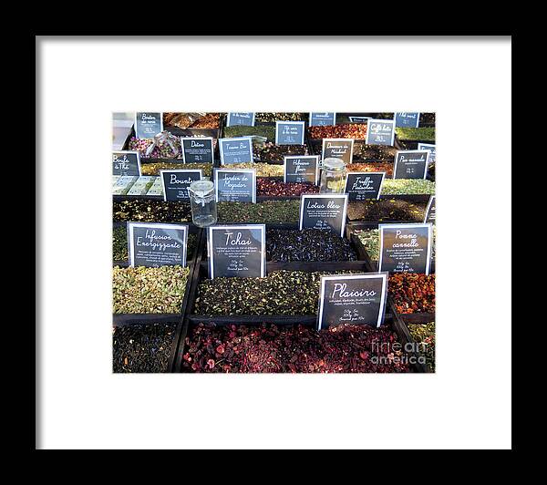 French Tea Market Framed Print featuring the photograph Tea Market by Terri Brewster