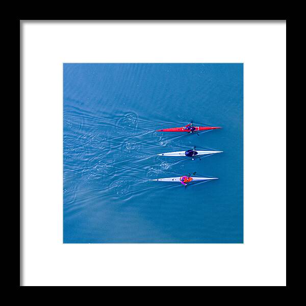 Water Framed Print featuring the photograph Team Work by Roni Kiperman