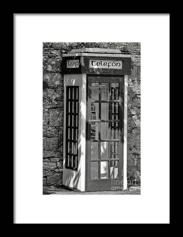 Ireland Framed Print featuring the photograph Telefon by Olivier Le Queinec