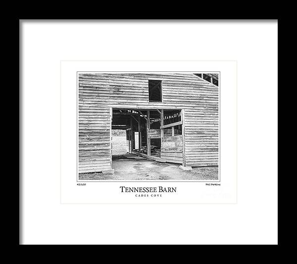 Tennessee Framed Print featuring the photograph Tennessee Barn by Phil Perkins