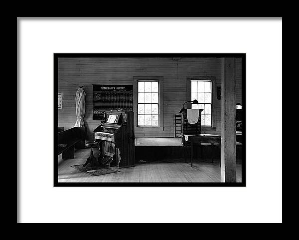 Church Framed Print featuring the painting Tennessee Church Interior by Walker Evans