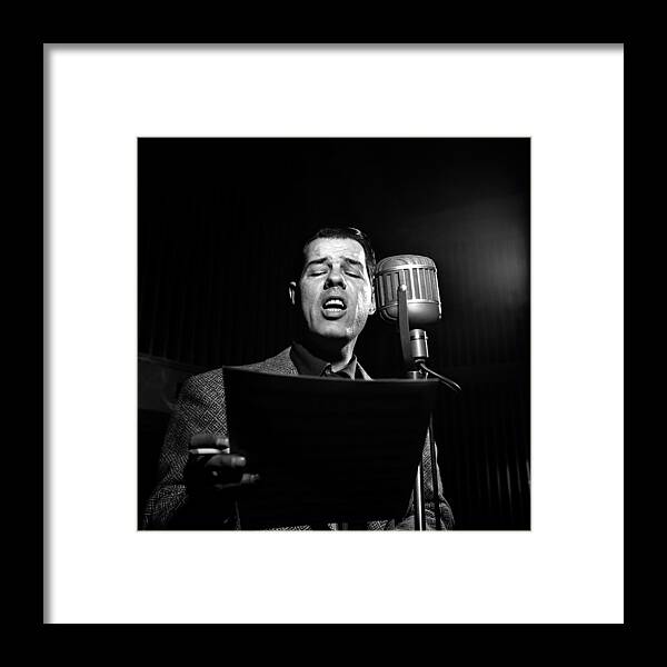 Musical Conductor Framed Print featuring the photograph Tex Beneke by Robert Natkin