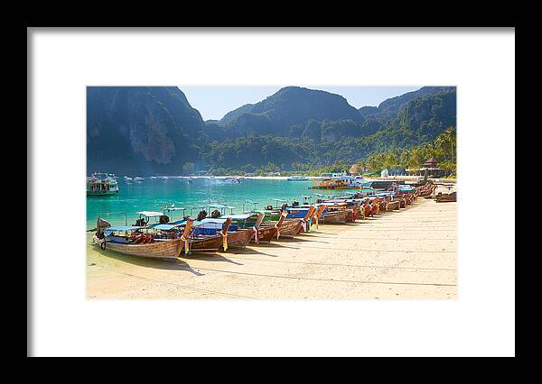 Landscape Framed Print featuring the photograph Thailand - Phi Phi Island, Phang Nga by Jan Wlodarczyk