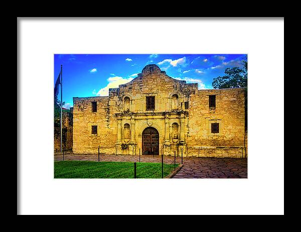 The Alamo Framed Print featuring the photograph The Alamo Mission by Garry Gay