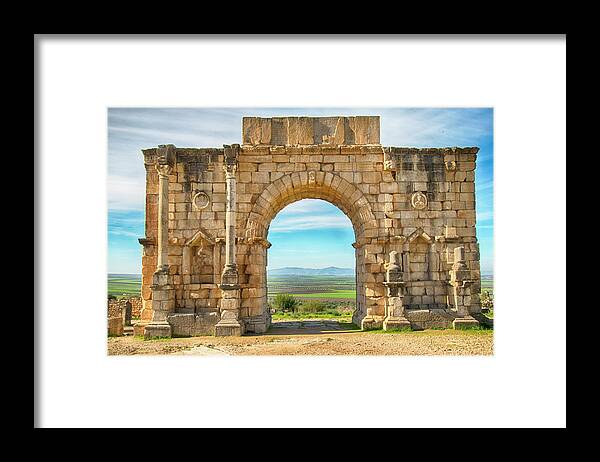 Volubilis Framed Print featuring the photograph The Arch by Jessica Levant