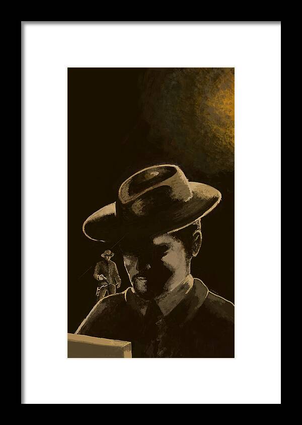 Jesse James Framed Print featuring the digital art The Assassination of Jesse James by Juan Carlos Rios