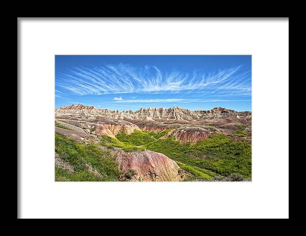 South Dakota Framed Print featuring the photograph The Badlands Loop by Chris Spencer
