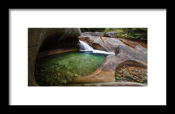 Basin Framed Print featuring the photograph The Basin at Franconia Notch State Park 2x1 by William Dickman