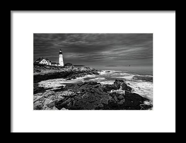 Portland Head Lighthouse Framed Print featuring the photograph The Beacon by Judi Kubes