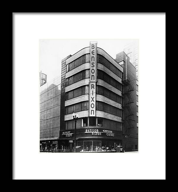 Built Structure Framed Print featuring the photograph The Benson Rixon Building by Chicago History Museum