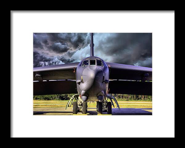B52 Framed Print featuring the photograph The Brewing Storm by JC Findley