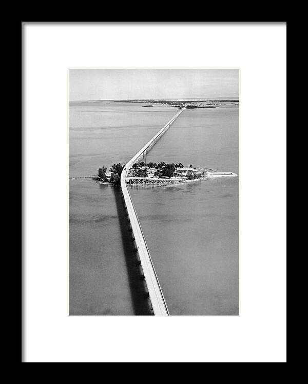 Florida Framed Print featuring the photograph The Bridge Of Key West In Florida In by Keystone-france