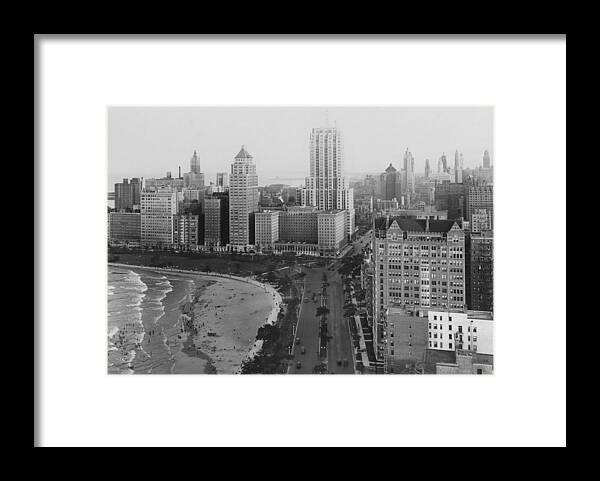 Lakeshore Framed Print featuring the photograph The Chicago Skyline by Chicago History Museum