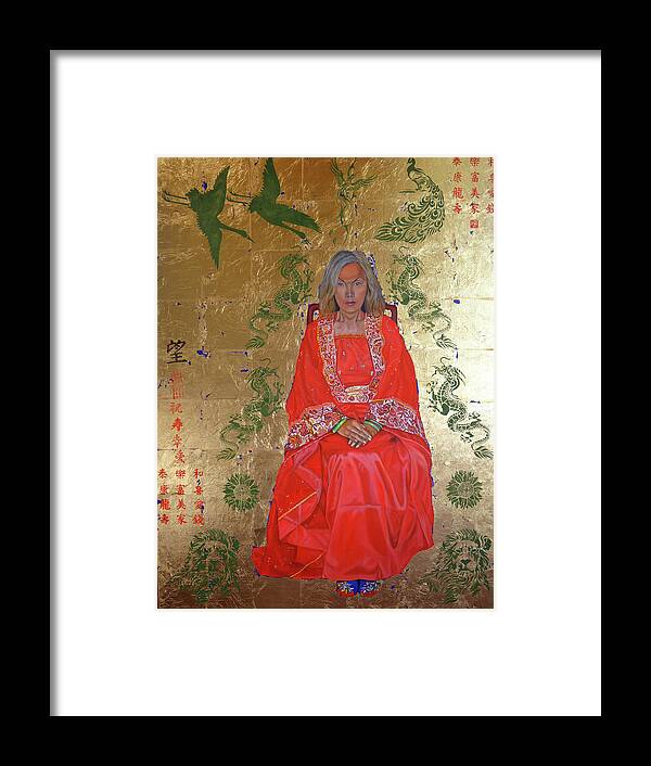 Chineseart Framed Print featuring the painting The Chinese Empress by Thu Nguyen