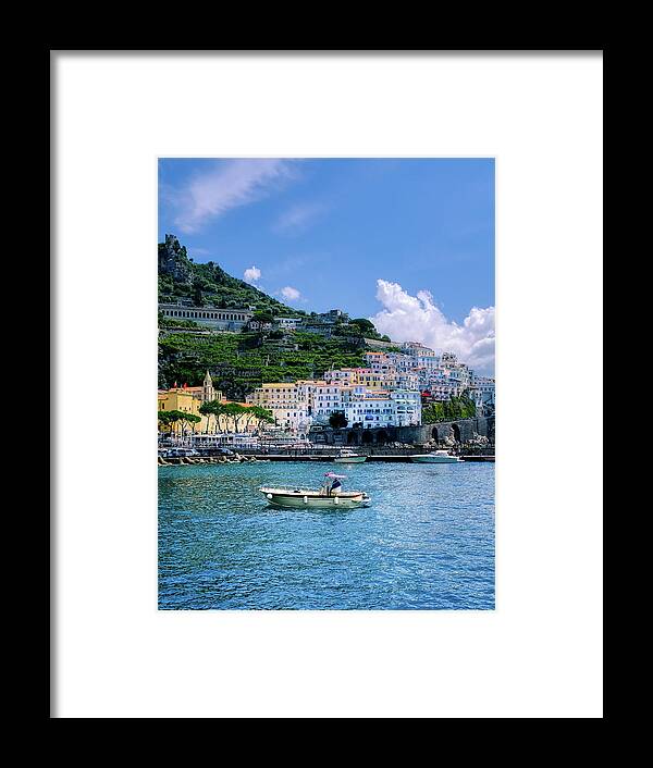 Photos Of Amalfi Coast Framed Print featuring the photograph The Colorful Amalfi Coast by Robert Bellomy