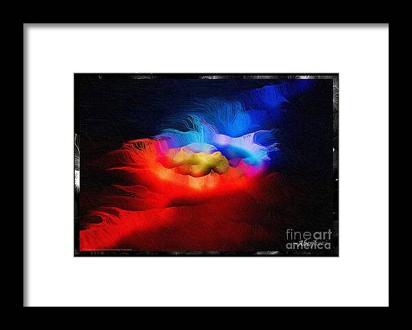 Abstract Framed Print featuring the mixed media The Continuum of Us - Breaking the Gridlock of Hate Number 2 by Aberjhani