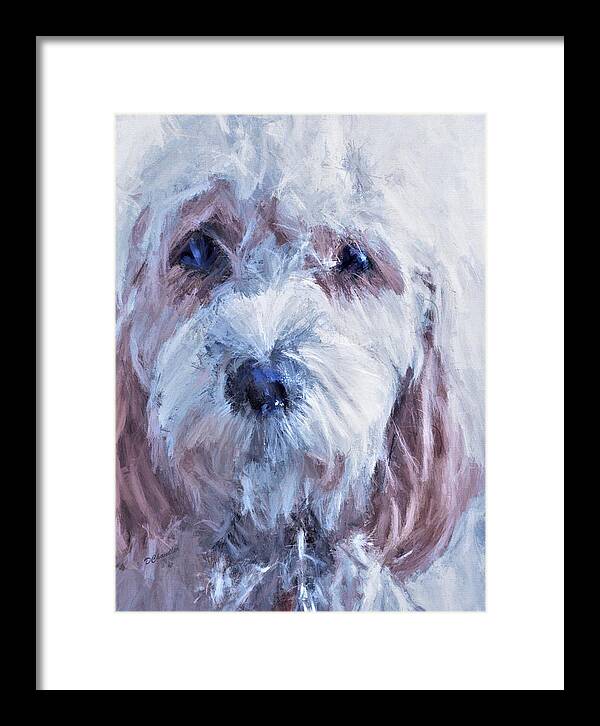 Dog Framed Print featuring the painting The Darling by Diane Chandler