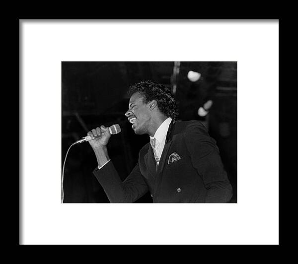 Singer Framed Print featuring the photograph The Dazz Band Live In Concert by Raymond Boyd