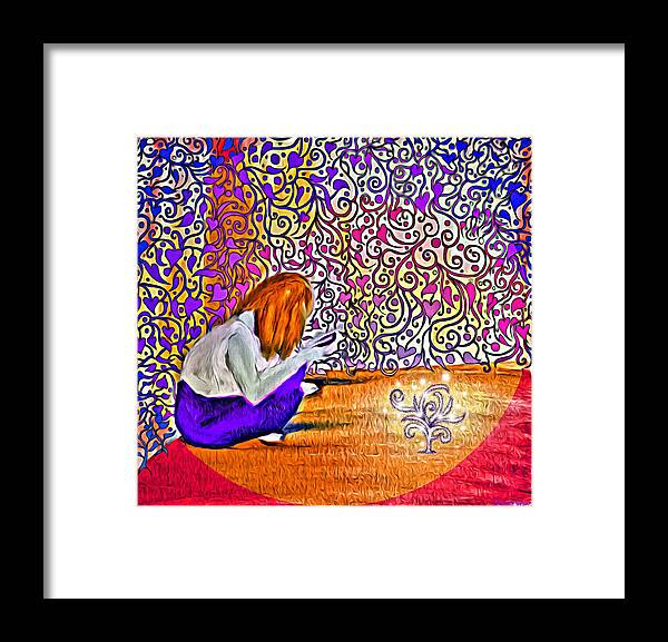 Lise Winne Framed Print featuring the mixed media The Different Plant, Abbie Shores FAA Challenge 18 by Lise Winne