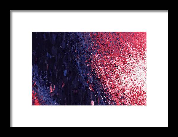 Purple Framed Print featuring the painting The Dreamers - 03 by AM FineArtPrints