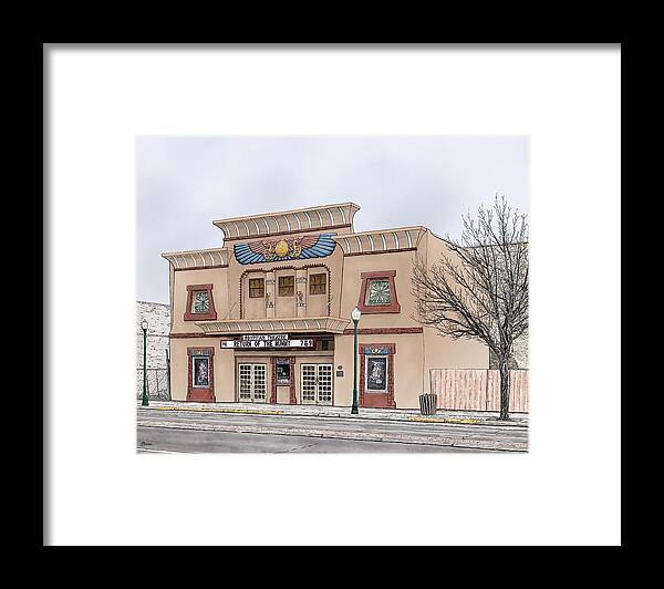 Egyptian Framed Print featuring the digital art The Egyptian Theatre by Rick Adleman