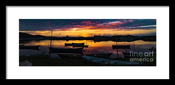 Tranquility Framed Print featuring the photograph The Explosion Of Sunrise Colors - by Yes Brasil