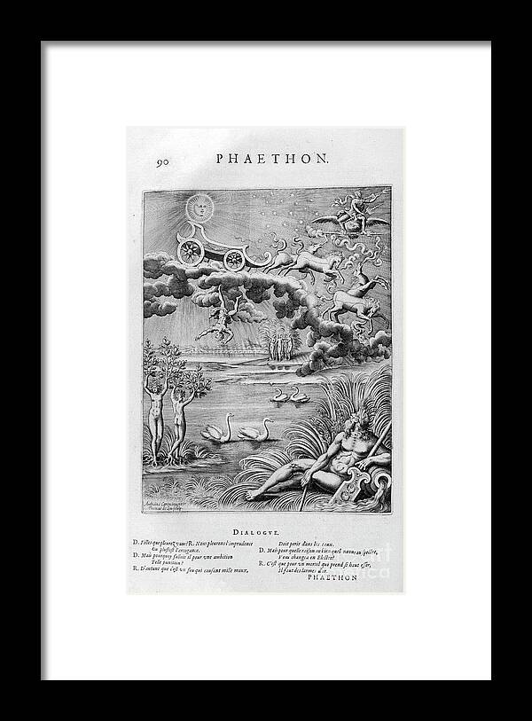 Horse Framed Print featuring the drawing The Fall Of Phaeton, 1615. Artist by Print Collector