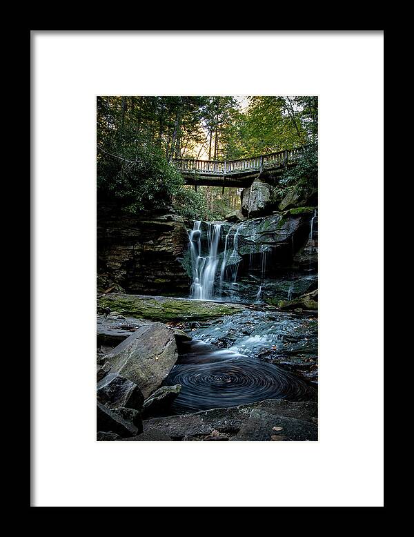 Elakala Falls Framed Print featuring the photograph The Famous Swirl by Rose Guinther