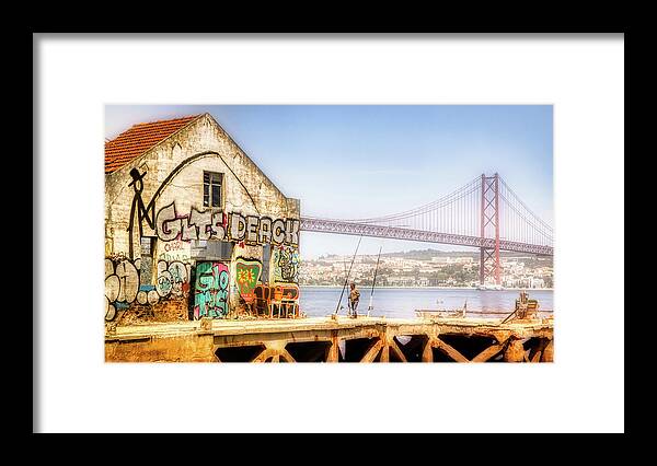 The Fisherman Framed Print featuring the photograph The Fisherman house by Micah Offman