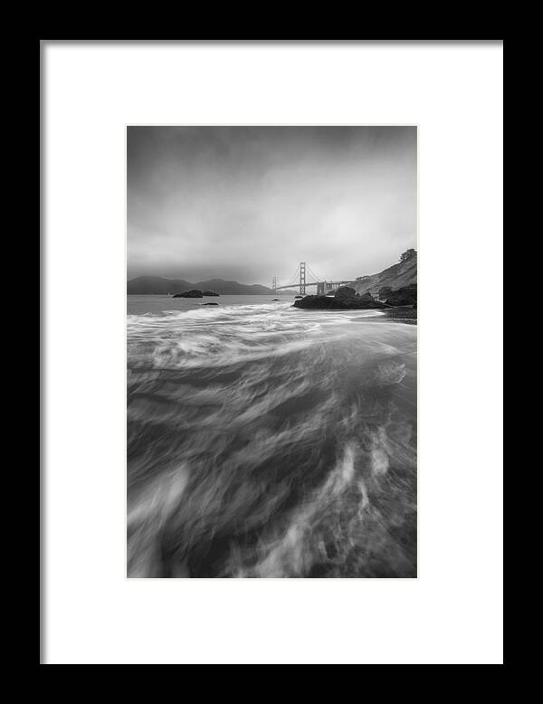 Golden Gate Framed Print featuring the photograph The Gate by Aidong Ning