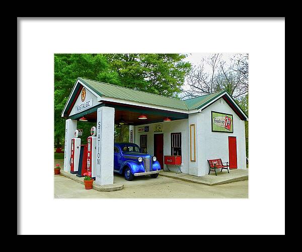 Vintage Car Framed Print featuring the photograph The Good Old Days by Lynn Hunt