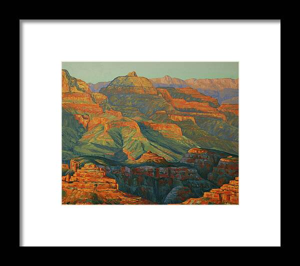 Grand Canyon Framed Print featuring the painting The Grand Canyon by Cheryl Fecht