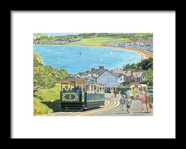 The Great Orme Framed Print featuring the painting The Great Orme, Llandudno by Trevor Mitchell