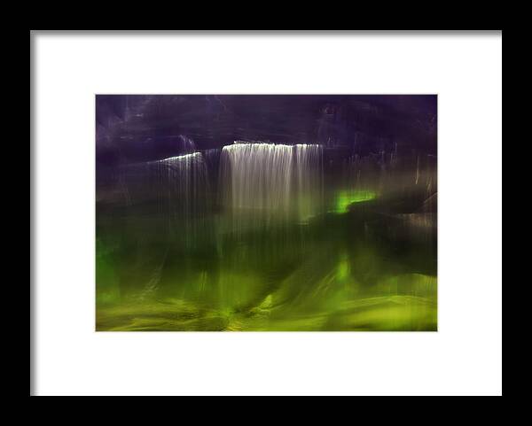 Waterfall Framed Print featuring the photograph The Green Grotto by Heidi Westum