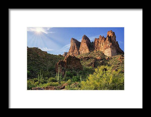Three Sisters Framed Print featuring the photograph The Iconic Three Sisters by Saija Lehtonen