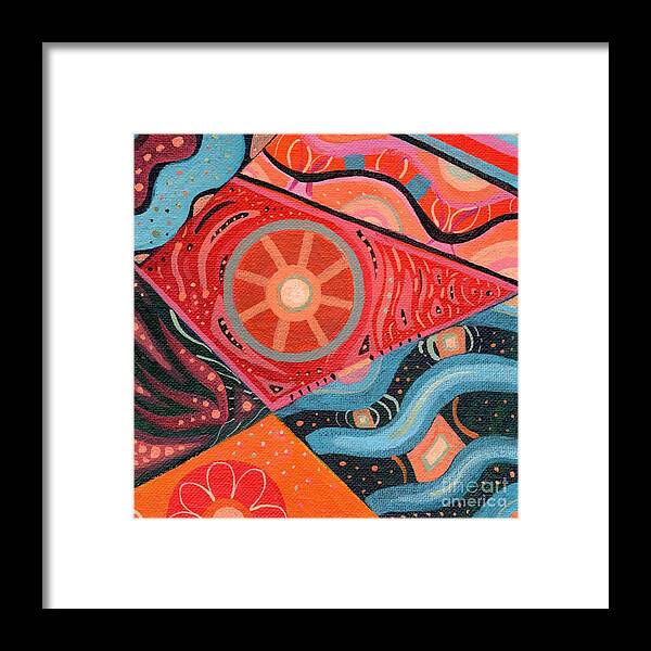 The Joy Of Design Liii By Helena Tiainen Framed Print featuring the digital art The Joy of Design L I I I Part 2 by Helena Tiainen