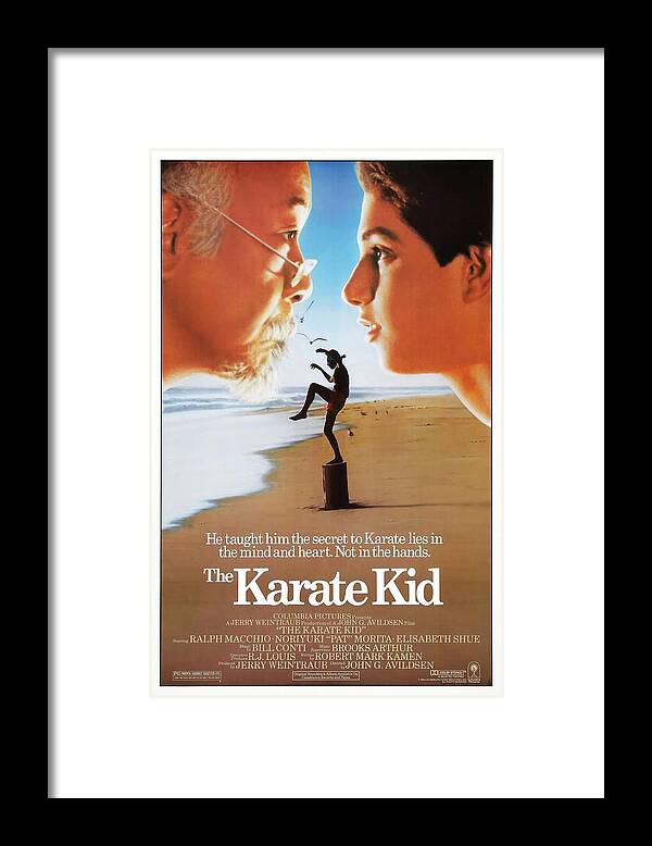 1980s Framed Print featuring the photograph The Karate Kid -1984-. by Album