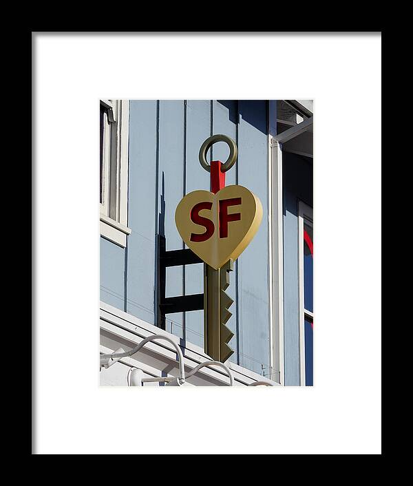 Richard Reeve Framed Print featuring the photograph The Key to San Francisco by Richard Reeve