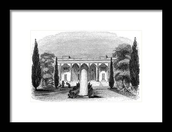 Engraving Framed Print featuring the drawing The Lall Bang, 1847. Artist Robinson by Print Collector