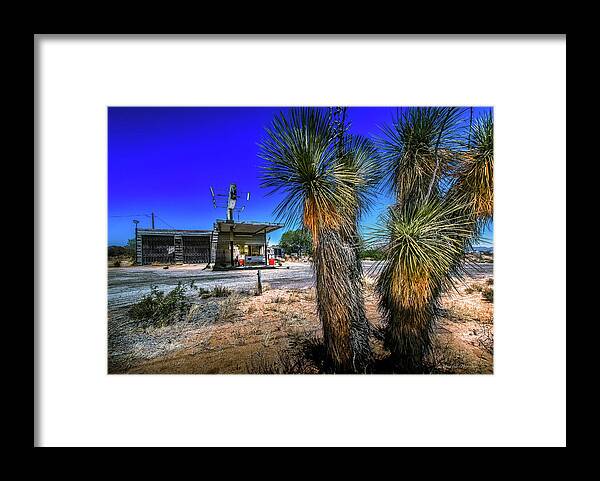 Last Framed Print featuring the photograph The Last Filling Station by Micah Offman