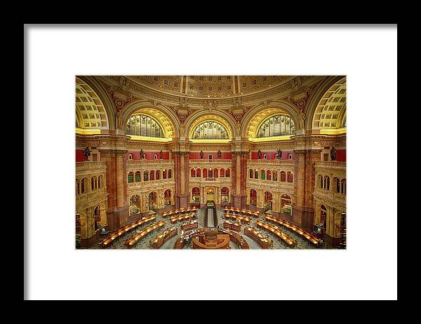 The Library Of Congress Framed Print featuring the photograph The Library of Congress by C Renee Martin