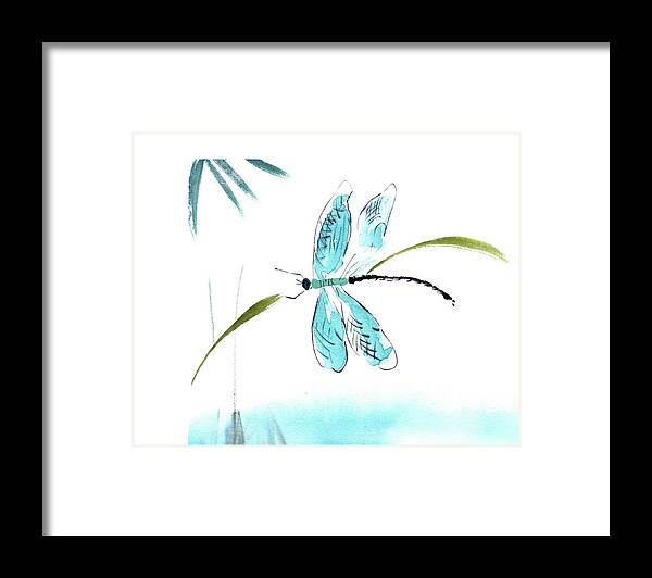 Animals & Nature Framed Print featuring the painting The Light Touch by Nan Rae
