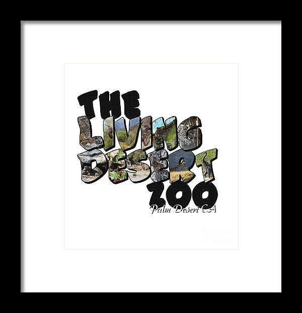 Big Letter Framed Print featuring the photograph The Living Desert Zoo Big Letter by Colleen Cornelius